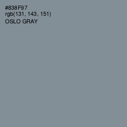 #838F97 - Oslo Gray Color Image